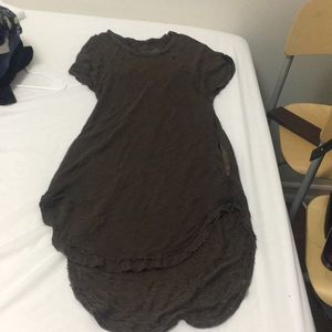 High low t-shirt dress with pockets XS